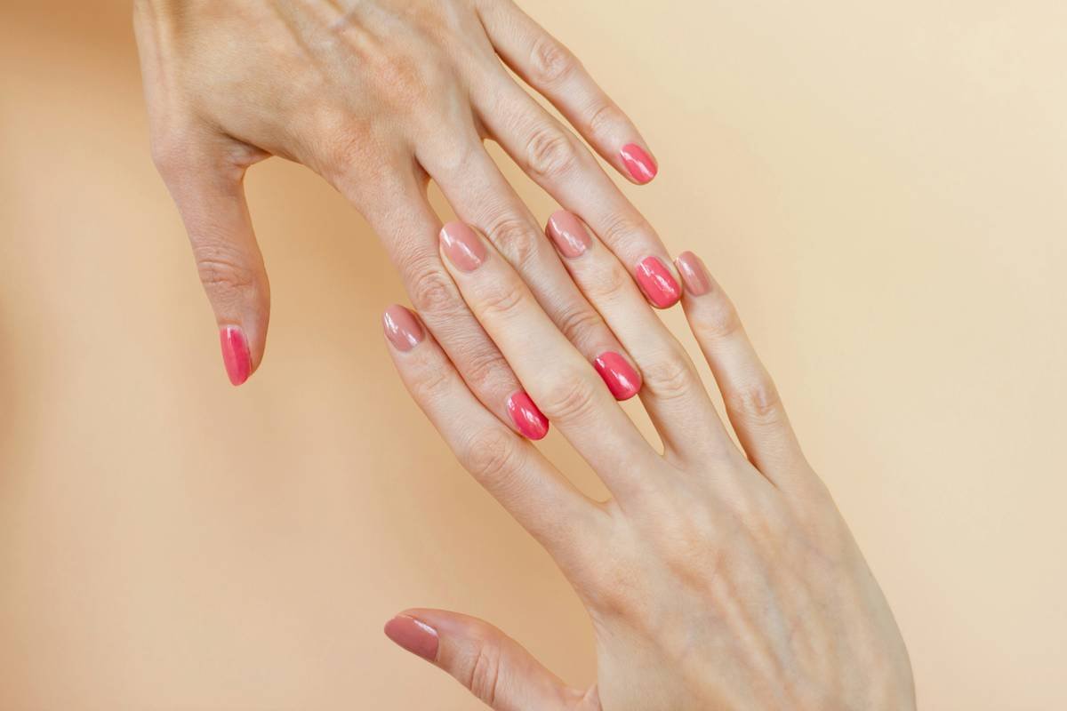 close-up of healthy nails after using effective nail growth lotion